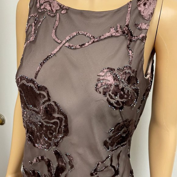 Velvet Palachi Floral Gown - Picture 3 of 7